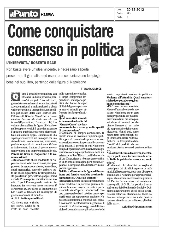 Come conquistare consenso in politica