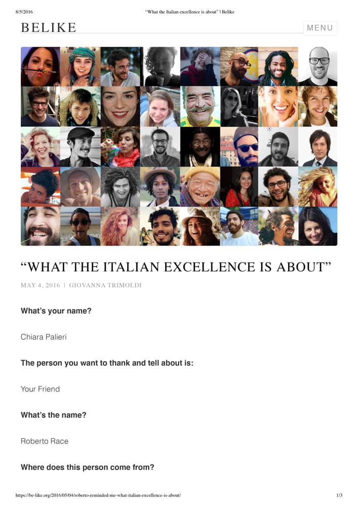 What The Italian Excellence is About
