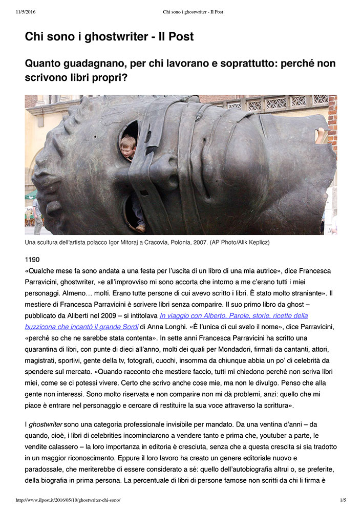 Chi sono i ghostwriter